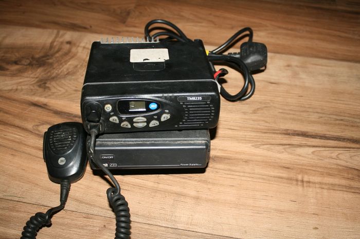 Tait TM8235 VHF 174-225 MHz - 2 Way Portable Radio and Tait T2000 Desktop Power Supply For Base Radio
