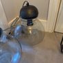 Pair of Libra Edgerton Zinc And Glass Table Lamp Image 2