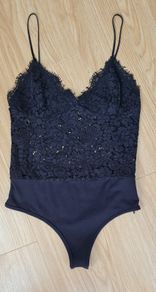 Lace structured bodysuit