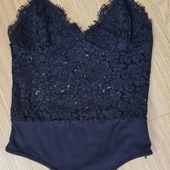 Lace structured bodysuit