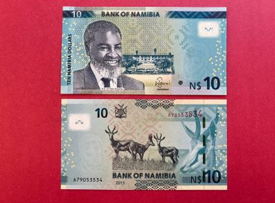 Namibia  10 Dollars  2015  Pick 16b    ( Uncirculated )