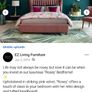 Pink Velvet EZ Living Double Bed Image 4