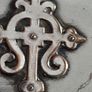 old silver plate religious box Image 7