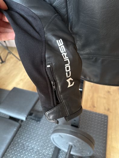 Leather motorbike jacket