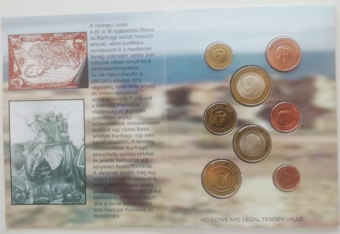 2005 Karthago Euro Pattern Proof Set Sealed Unc Euro Coinage
