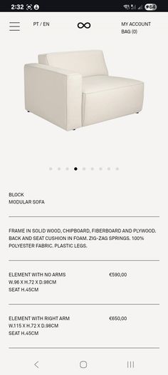 Modern sofa