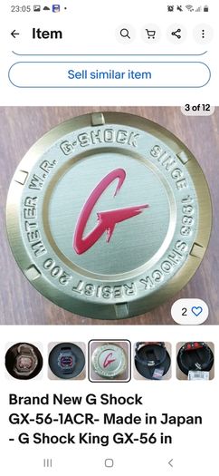 Brand new original G Shock GX56 King