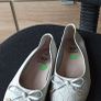 flat woman shoes, white, size 6 Image 2