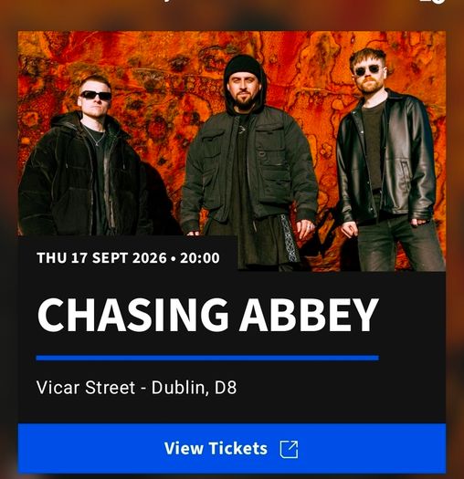 Chasing Abbey Tickets x2