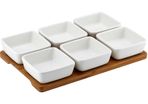Ladelle Serving Snack Bowl Set Of 7 White