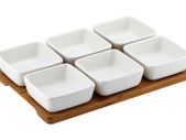 Ladelle Serving Snack Bowl Set Of 7 White