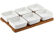 Ladelle Serving Snack Bowl Set Of 7 White