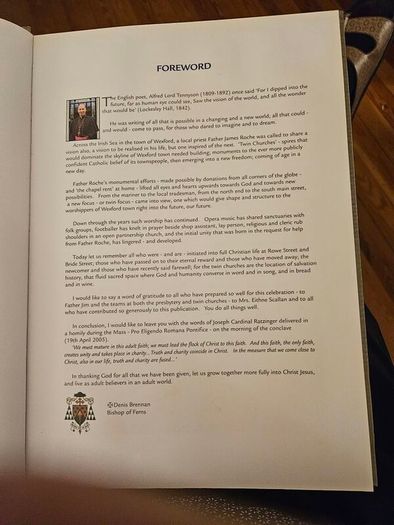 The Twin Churchs Of Wexford Book. First Edition Large Volume Hardback In Good Condition.  See Photos For Same.