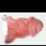 Cosy & warm pink sheepskin rug Image 2