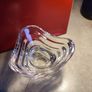 Tipperary Clear Crystal Candle Holder Clear Bowl Dish Marked 5 inches. Image 2
