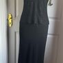 Maria Bonita Black Beaded Evening Gown BNWT Size 10-12 Approx Image 4
