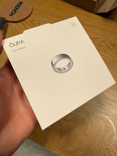Brand New Oura Ring 4 - Size 8 - Silver - Factory Sealed
