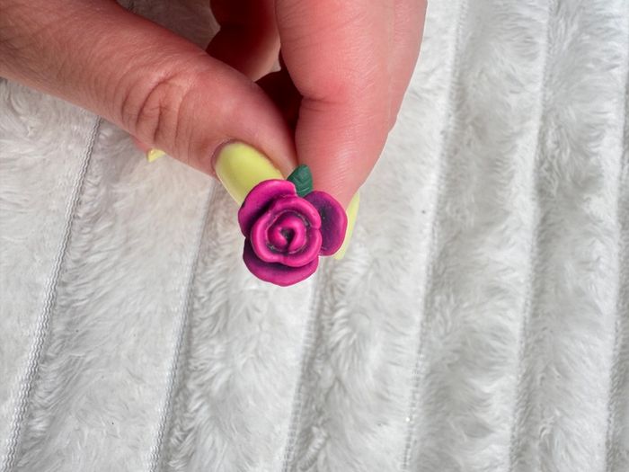 Vintage Rose flower approx. 5.5 cm. Barbie Ken Replacement Used Please see phtos
