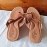 Ugg natassia wedge sandles Size 4 eu 37 tan in new condition Image 9