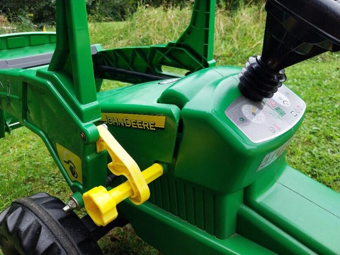 Rolly Toys John Deere kids tractor with digger attachment