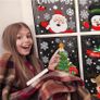 Peeping Santa Rudolph and Snowman, 8 Sheets Snowflake Christmas Window Stickers Xmas Window Clings (FREE POSTAGE) Image 7