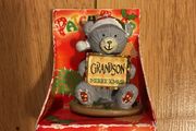 Ceramic Christmas bear present for a grandson Brand New