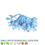 Small white bungee ball ties, 10cm (10 pk) Image 3