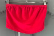 BOOHOO red boob tube size 10