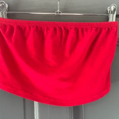 BOOHOO red boob tube size 10