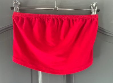 BOOHOO red boob tube size 10