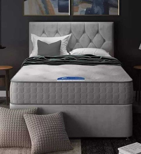 New Stylish Double 4ft, 4ft6, King 5ft And 6ft Superking Sizes Divan Beds Instock. Drawers And Optional Tufted Mattresses Available. Free Delivery