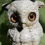 Antique German Dresden Sitzendorf Porcelain Novelty Owl Oil Lamp Image 4