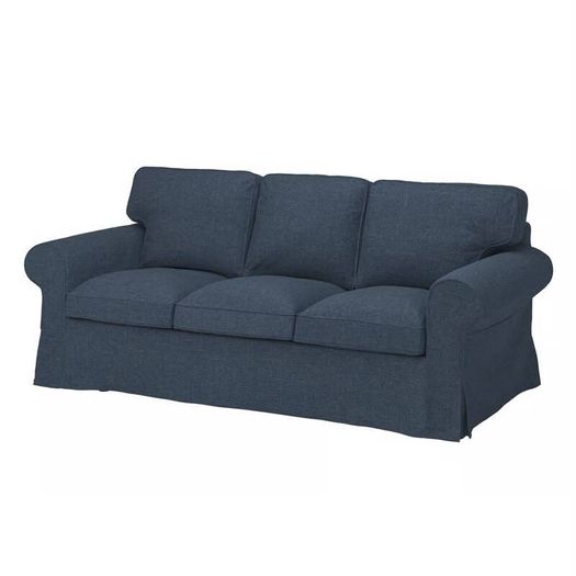 3-seater sofa - cream textured fabric