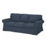 3-seater sofa - cream textured fabric Image 6