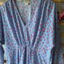 dress midi dress powder blue with hearts size medium monki brand Image 5