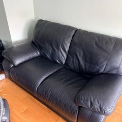 2 Sitter Leather Sofa and Recliner