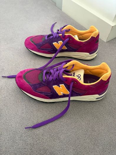 Rare Genuine New Balance 'Lakers' M990PY2 Mens Shoes EU 45
