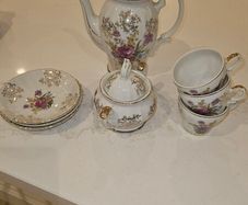 ornate tea set