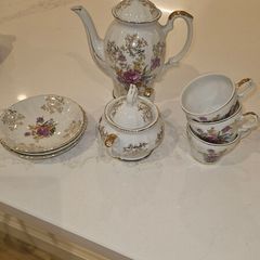 ornate tea set