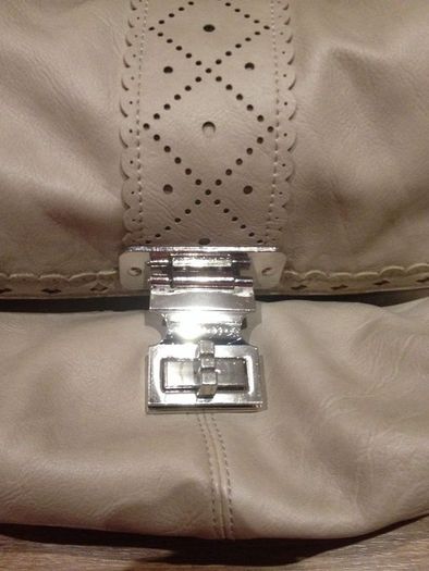 Cream handbag