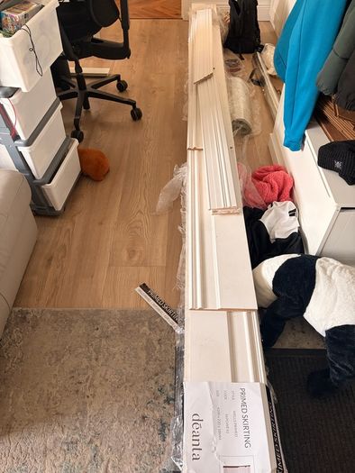 8 lengths of Wells Primed MDF Skirting Board comes in 4200mm x 220mm x 18mm per Length