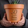 Personalised Big Age Terracotta Plant Pot Image 3