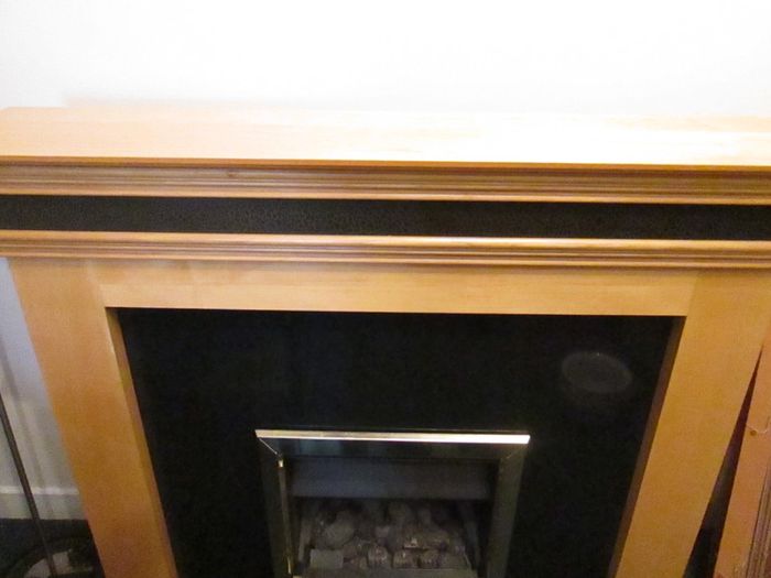 Maple Contemporary Fire Surround & Gas Fire