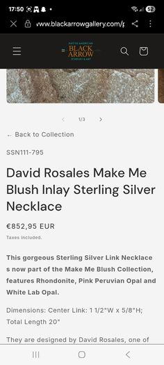 Vintage sterling silver necklace