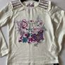 New Cream Frill Shoulder Long Sleeve Top with sequins Image 5