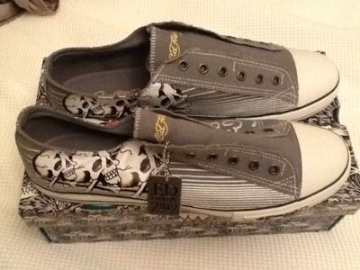 Ed Hardy Lowrise Canvas Shoes