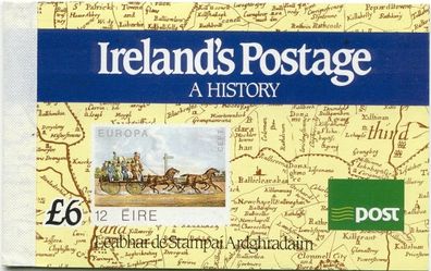 1990 Ireland Stamp Anniversary Commemorative & Definitive Stamp Booklet Mint Never Hinged (MNH)