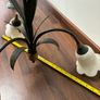 Hunter Green Marble Effect and Brass Vintage Ceiling Light Image 6