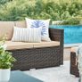 Garden Sofa with Table Garden Furniture Set with Cushions Image 8