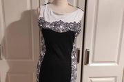 black &amp; white h&amp;m dress new